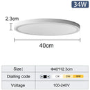 Axyaa Ultra Thin LED Ceiling Lamps for Bedroom & Living Room with Various Light Options