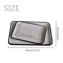 Axya Enamel Baking Tray: Vintage Handcrafted Ceramic Plates for Food Photography