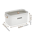 Axyaa 3-Tier Transparent First Aid Organizer Box with Lockable Pill Case
