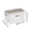Axyaa 3-Tier Transparent First Aid Organizer Box with Lockable Pill Case