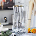 Axyaa Glass Vase for Lilies: Minimalist Nordic Living Room Decor