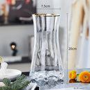 Axyaa Glass Vase for Lilies: Minimalist Nordic Living Room Decor