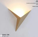 Axyaa Nordic Walnut LED Wall Sconce Bedroom Living Room Modern Wandlamp
