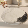 Axyaa Smudged Marble High-End Luxury Carpet: Fluffy Soft Rug for Living Room, Bedroom & More