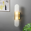 Axyaa Marble Chandelier: Modern Suspended Linear Alabaster design for Elegant Lighting