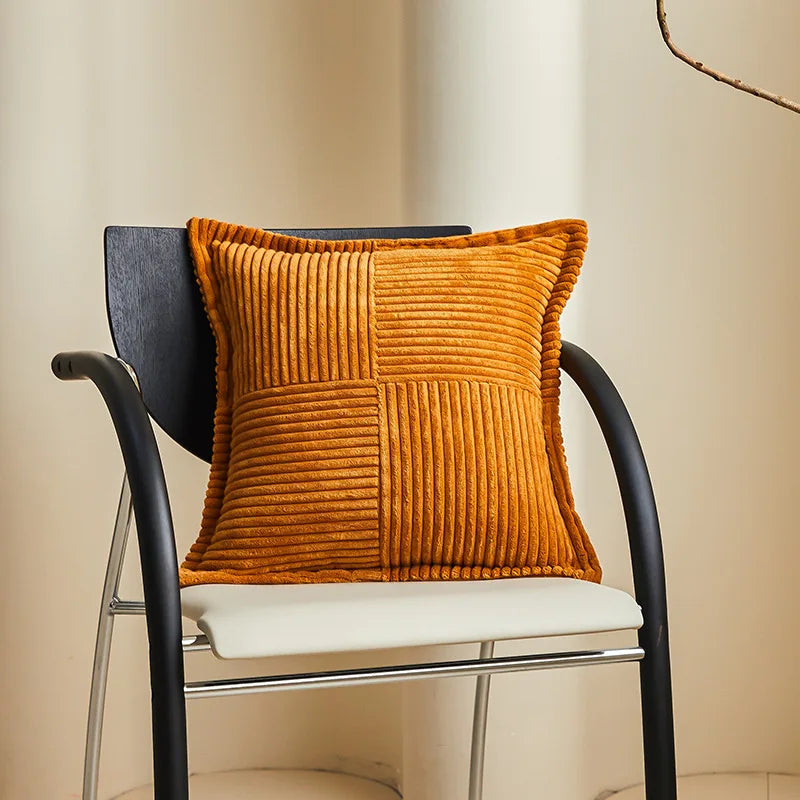 Boho Striped Pillow Covers for Sofa Bed Living Room Decor - Axyaa