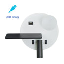 Axyaa LED Reading Wall Light with USB Charging, Wireless Sconce & Phone Switch.