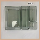 Axyaa Transparent Drawer Storage Box: Kitchen Tableware Cosmetics Organizer