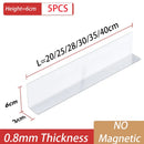 Axyaa Transparent Plastic Shelf Divider for Convenience Store and Supermarkets