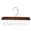 Axyaa 8-Hook Wooden Clothes Hanger for Home Storage and Organization.