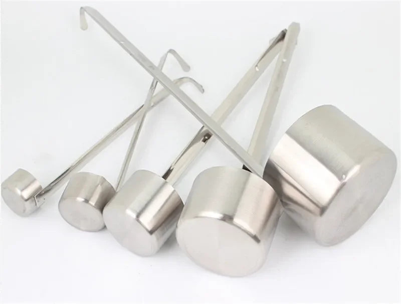 Axya Stainless Steel Wine Measuring Cup Set for Kitchen Bar, Sauce Oil Coffee Beer Ladle
