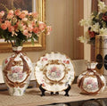 Ceramic Vase Set for Home Decor by Axyaa