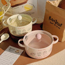 Axyaa Boba Ramen Bowl Set - Cute Japanese Ceramics Kitchen Tableware