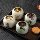 Axya Ceramic Mini Tea Pot Sealed Storage Box - 1PC