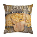 Axyaa Rock Guitar Pattern Throw Pillow Cover: Cotton Linen Cushion for Home Sofa