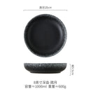 Axyaa Ceramic Deep Plate Salad Soup Dessert Molecular Cuisine Specialty Tableware