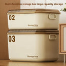 Axyaa Stackable Plastic Toy Storage Box with Lid - Organizing Container for Snacks, Cosmetics, and More.