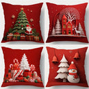 Axyaa Christmas 3D Pattern Pillow Cover for Sofa, Bedroom, Car