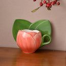 Axyaa Tulip Ceramic Coffee Cup Set - European Design Mug for Afternoon Tea and Breakfast