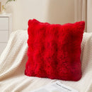Axyaa Bubble Rabbit Fleece Pillowcase: Cozy Solid-Color Plush Cushion Cover for Autumn/Winter
