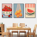 Axyaa Modern Abstract Fruit Canvas Prints for Living Room Home Decor
