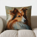 Collie Dog Design Throw Pillow Cover by Axyaa - Sofa, Bedroom, Car Decor