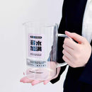 Axyaa Glass Tumbler with Lid and Straw, Large Kawaii Cup for Ice Coffee Juice