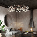 Axyaa Nordic Modern Firefly Chandelier in Gold and Black for Living Room and Dining Room