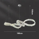 Axyaa Crystal Chandelier Dining Room Ceiling Light - Luxury Living Room Pendant Lamp