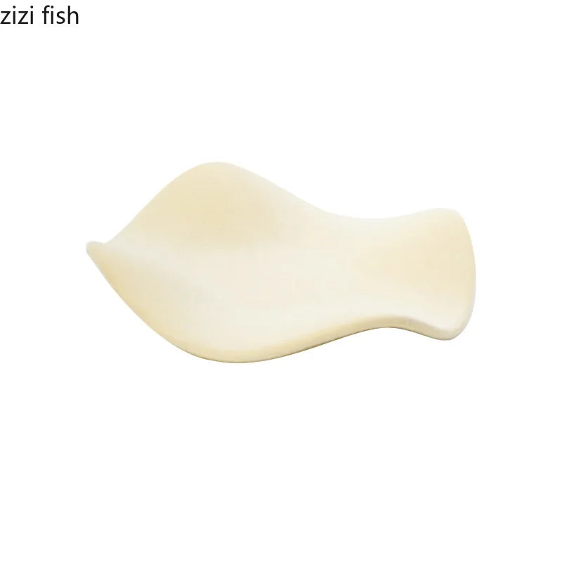 Axya Ceramic Wave Tray for Stylish Jewelry and Small Item Storage