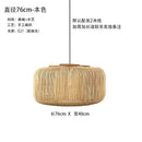 Axyaa Handmade Rattan Pendant Lamp LED Chandelier for Home Decor