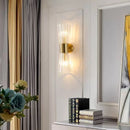 Axyaa Luxury Crystal Wall Lamp: Modern Design LED Lighting for Home Decor