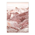 Axyaa Pink Beach Sunset Lake Mountain Canvas Wall Art Nordic Decor