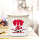 Enamel Dog Mom Custom Mug - Axyaa Dog Lovers Tea Cup Best Gift