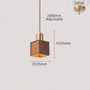 Axyaa Scandinavian White Oak Dining Table LED Pendent Lamps Bedside Retro Home Decoration