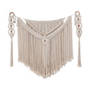 Axyaa Boho Nordic Wall Tapestry with Fringe - Handwoven Bohemian Home Decor