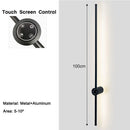Axyaa 360° Rotatable Dimmable LED Wall Lights with Touch Screen Control
