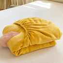 Axyaa Warm Flannel Fitted Bed Sheet, Coral Fleece Mattress Cover