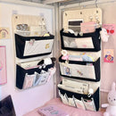 Axyaa Fabric Hanging Organizer with Large Pockets - Foldable Multi-layer Storage Holder