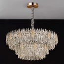 Axyaa Crystal Chandelier, Luxury Living Room Dining Room Ceiling Light