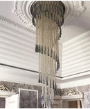 Axyaa Crystal Chandelier for Luxury Villa Staircase and Living Room