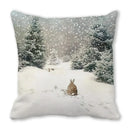 Axyaa Merry Christmas Pillowcase Cushion Cover for Festive Home Decor