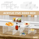 Acrylic White Cube Display Stand for Desserts & Toys by Axyaa