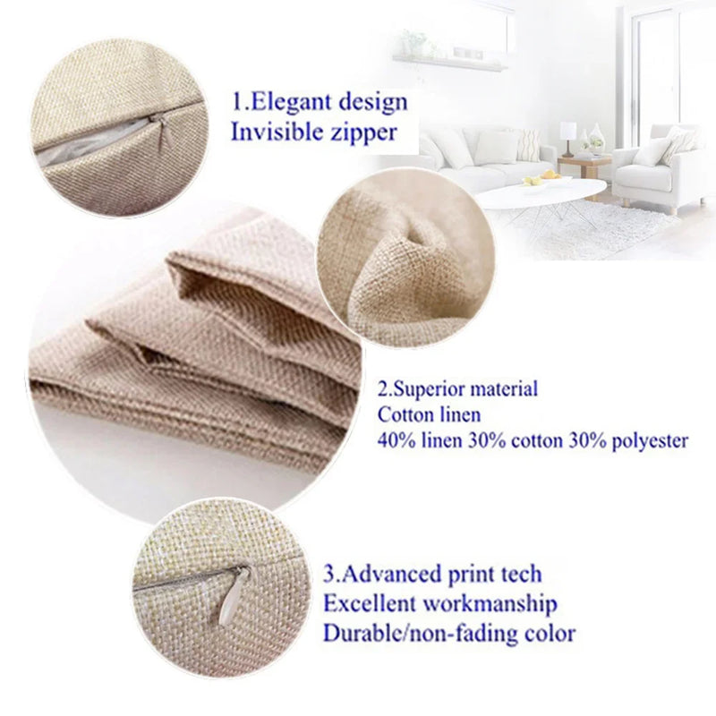 Nordic Style Cotton Tree Of Love Throw Pillow Cover 45x45CM Square Axyaa Brand