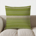 Axyaa Striped Braided Pattern Pillow Cover for Sofa Bedroom Car.