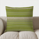 Axyaa Striped Braided Pattern Pillow Cover for Sofa Bedroom Car.