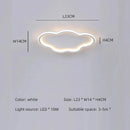 Axyaa Cloud LED Ceiling Light: Modern, Ultra-Thin, Creative Design for Children's Room, Bedroom, Living Room