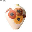 Axyaa Ceramic Vase with Artificial Flowers: Table Decoration Room Aesthetic Décor