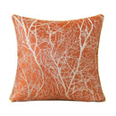 Axyaa European Jacquard Throw Pillow Cover 45X45 Polyester Elegant Home Decor