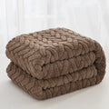 Axyaa High-Gram Jacquard Tafu Fleece Multi-Functional Blanket